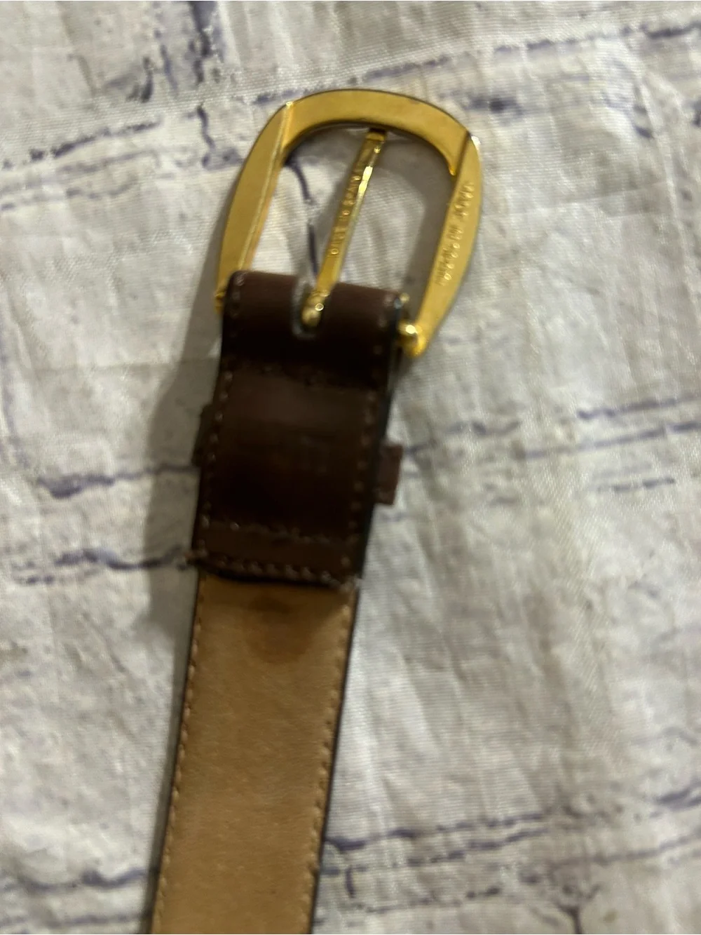 PIERRE CARDIN COWHIDE CHOCOLATE BROWN LEATHER MELLO COWHIDE BROWN LEATHER BELTS